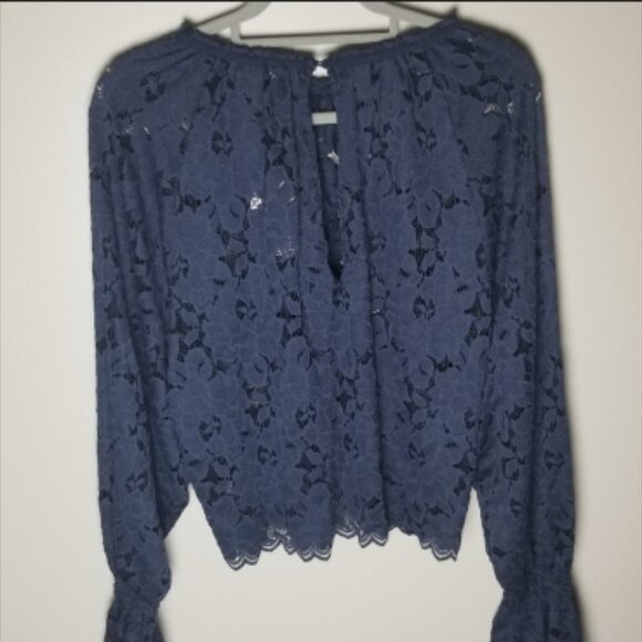 NWT Free People Olivia Lace Tee - Picture 4 of 5